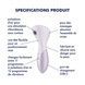 Вібромасажер Satisfyer Wand-erful з вакуумною кліторальною стимуляцією SX3833,6 - інтернет-магазин інтимних товарів Squitter