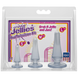 Набор анальных пробок Doc Johnson Crystal Jellies Anal - Clear, макс. диаметр 2см - 3см - 4смSO1976,2 - интернет-магазин интимных товаров Squitter