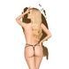 Трусики-стрінги Penthouse Open Secret M/L Black, відкритий доступ, декор з мережева та каменю SO6523,2 - інтернет-магазин інтимних товарів Squitter
