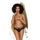 Трусики-бразиліана Penthouse Adore Me L/XL Black, квіткове мереживо, тоненькі ремінці, бантики SO6473,1 - інтернет-магазин інтимних товарів Squitter