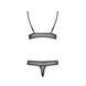 Комплект белья ERZA SET black S/M - Passion: лиф и трусикиPS26011,4 - интернет-магазин интимных товаров Squitter