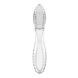 Двосторонній скляний дилдо Satisfyer Dazzling Crystal 2 Transparent SX3550,1 - інтернет-магазин інтимних товарів Squitter
