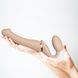 Безремневой страпон с вибрацией Strap-On-Me Vibrating Flesh M, диаметр 3,3см, пульт ДУ, регулируемыйSO3355,7 - интернет-магазин интимных товаров Squitter