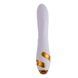 Вібратор-кролик з пульсацією та флогером LOCKINK SEVANDA Whip Vibrating Massage Wand, біло-золотий SX0904,3 - інтернет-магазин інтимних товарів Squitter