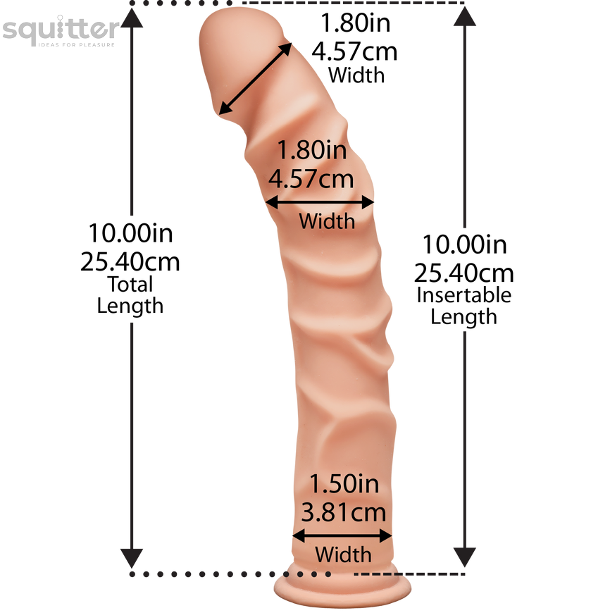 Фалоімітатор Doc Johnson The D - Ragin D - 10 Inch Without Balls - ULTRASKYN, діаметр 3,8 см SO1592 - онлайн-сексшоп Сквітер