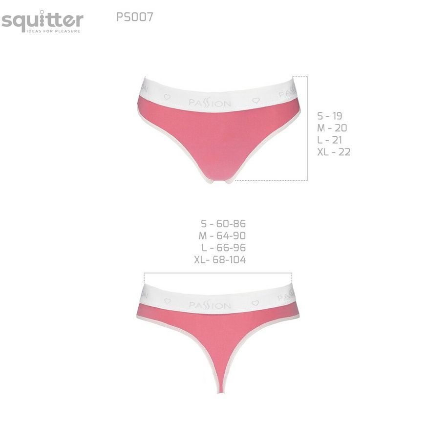 Спортивні трусики-стрінги Passion PS007 PANTIES XL, pink SO4258 - онлайн-сексшоп Сквітер