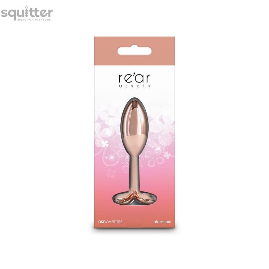 Анальна пробка NS Novelties Rear Assets - Clover - Rose Gold SX4379 - онлайн-сексшоп Сквітер