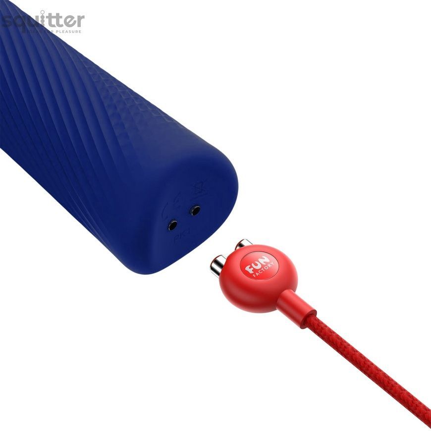 Вібромасажер Fun Factory VIM Vibrating Wand midnight blue, суперпотужний та легкий, до 6 годин роботи SX0920 - онлайн-сексшоп Сквітер