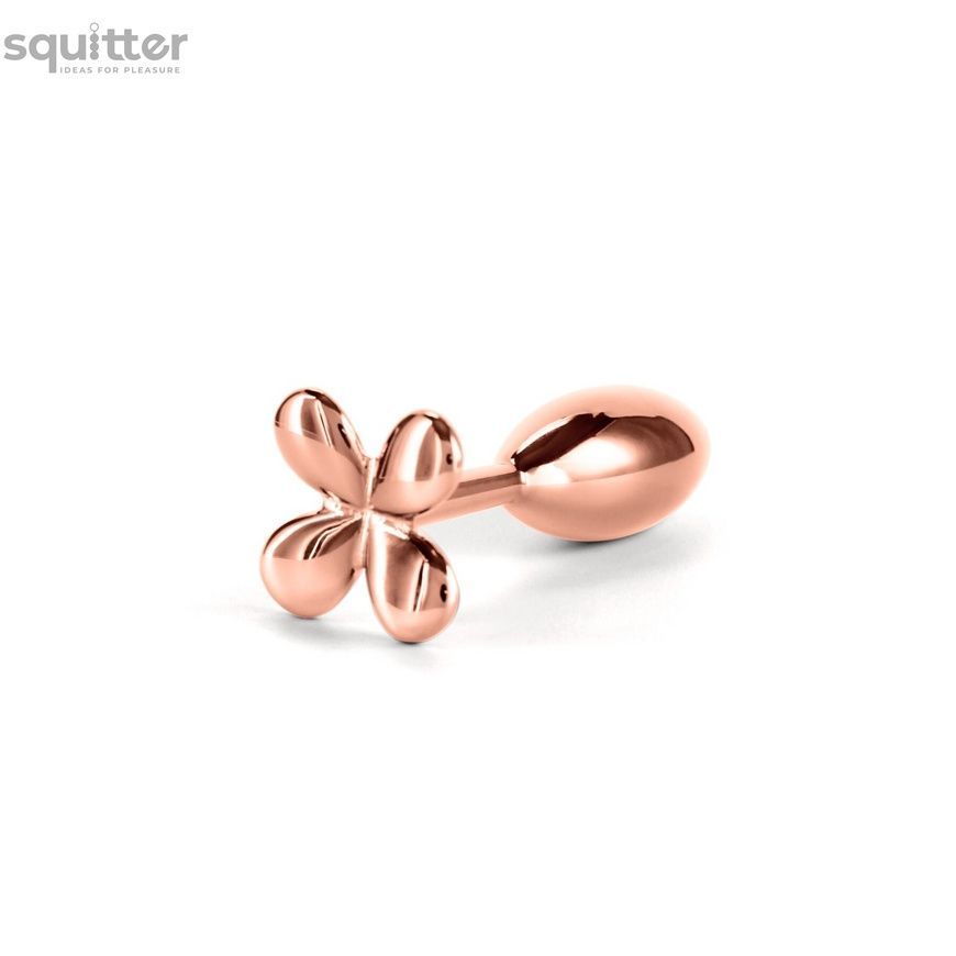 Анальна пробка NS Novelties Rear Assets - Clover - Rose Gold SX4379 - онлайн-сексшоп Сквітер