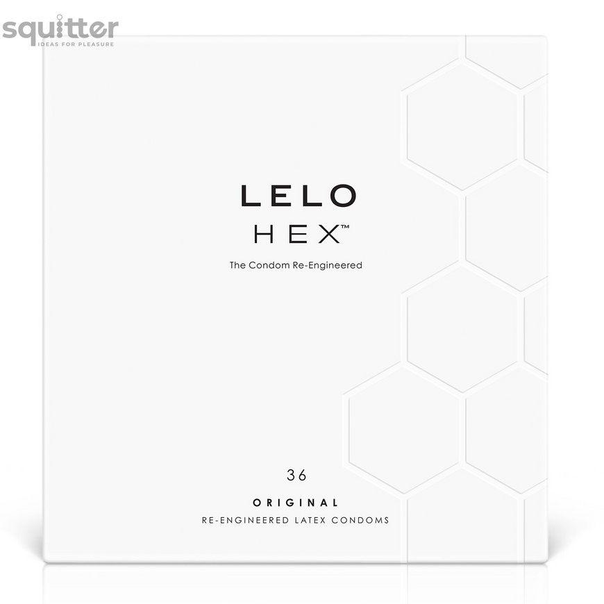 Презервативы LELO HEX Condoms Original 36 Pack, тонкие и суперпрочные SO8131 фото