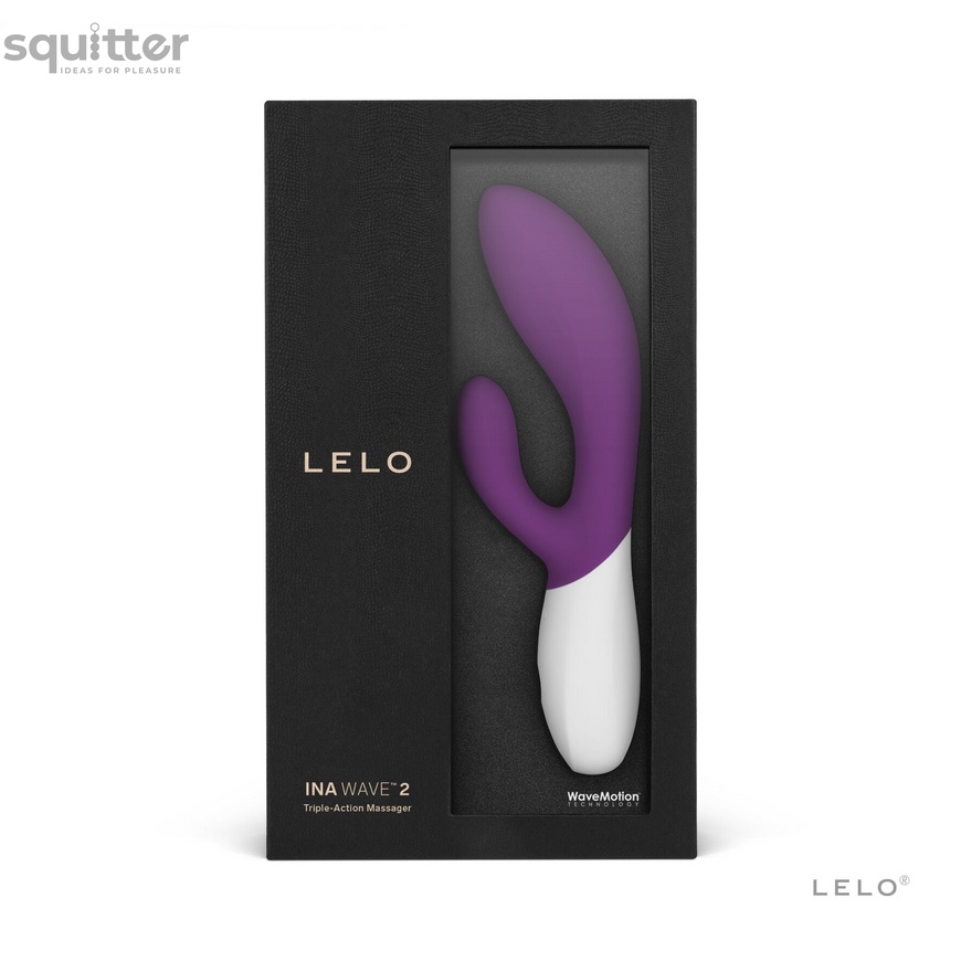 Вибратор-кролик LELO Ina Wave 2 Plum, манящее движение ствола + вибрации SO8081 фото