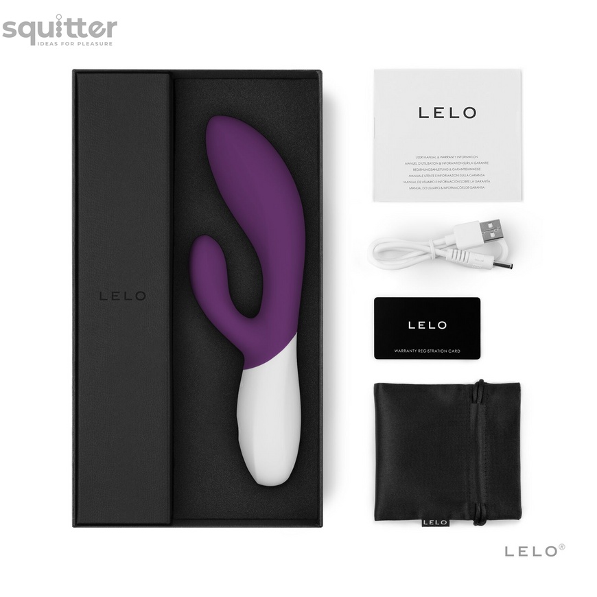 Вибратор-кролик LELO Ina Wave 2 Plum, манящее движение ствола + вибрации SO8081 фото