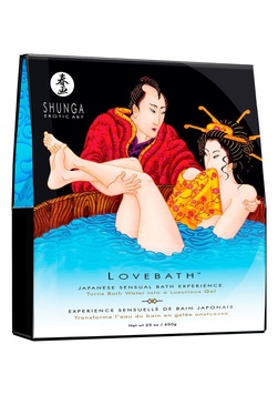 Гель для ванни Shunga LOVEBATH – Ocean temptations 650гр, робить воду ароматним желе зі SPA ефектом SO2543 фото