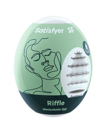 Самосмазывающийся мастурбатор-яйцо Satisfyer Masturbator Egg Riffle, одноразовый, не требует смазки SO5520 - онлайн-сексшоп Сквитер