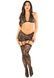 Комплект Leg Avenue Bra Top, Garter Skirt and Stockings One Size, Black SX1750,4 - інтернет-магазин інтимних товарів Squitter