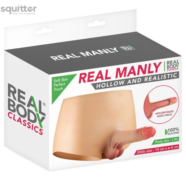 Страпон Real Body — Real Manly hollow and realistic L/XL SO9957 фото