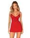 Пеньюар Obsessive Ingridia chemise & thong XS/S, червоний, сорочка, стрінги SO9036,1 - інтернет-магазин інтимних товарів Squitter