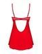 Пеньюар Obsessive Ingridia chemise & thong XS/S, червоний, сорочка, стрінги SO9036,4 - інтернет-магазин інтимних товарів Squitter