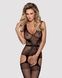 Бодистокинг Obsessive Bodystocking F217 S/M/L, элегантный силуэтный рисунок, имитация чулокSO7226,1 - интернет-магазин интимных товаров Squitter