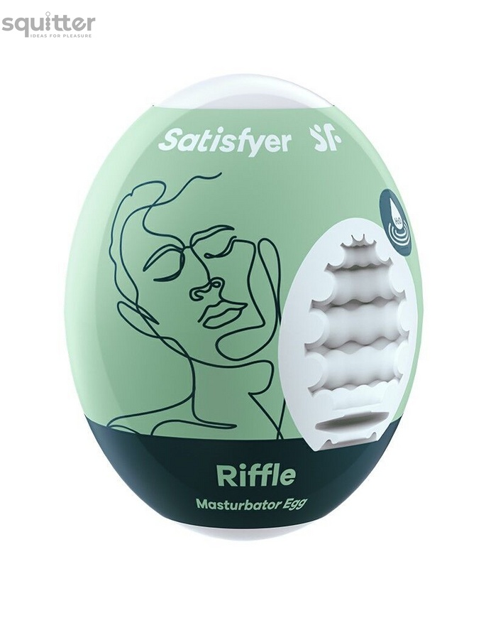 Самозмащувальний мастурбатор-яйце Satisfyer Masturbator Egg Single Riffle, одноразовий, не вимагає з SO5520 фото