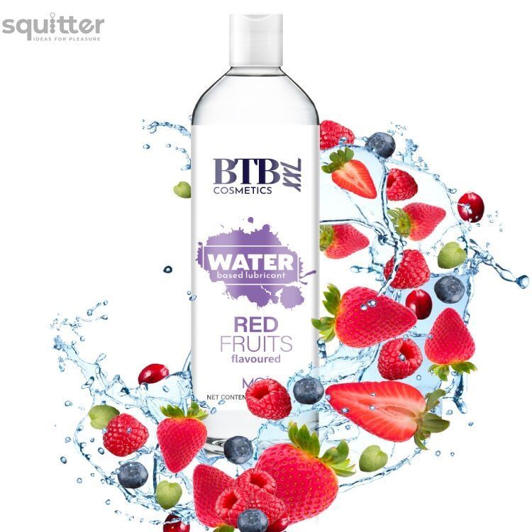Смазка на водной основе BTB FLAVORED RED FRUITS с ароматом красных фруктов (250 мл) SO6568 - онлайн-сексшоп Сквитер