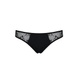 Трусики-слипы с кружевной сеточкой Dina Thong black L/XL - Passion SO5340 фото 5