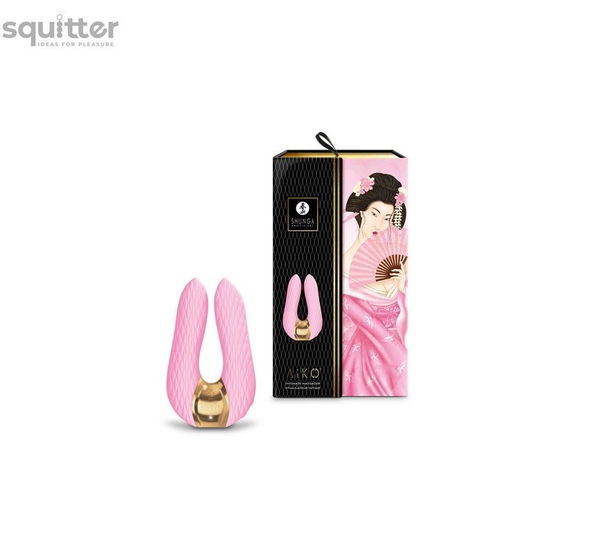 Вибратор для клитора Shunga Aiko Light Pink, гибкие кончики SO6901 - онлайн-сексшоп Сквитер