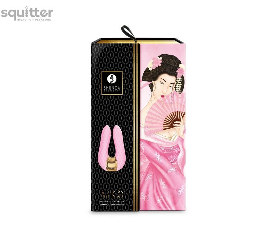 Вибратор для клитора Shunga Aiko Light Pink, гибкие кончики SO6901 - онлайн-сексшоп Сквитер