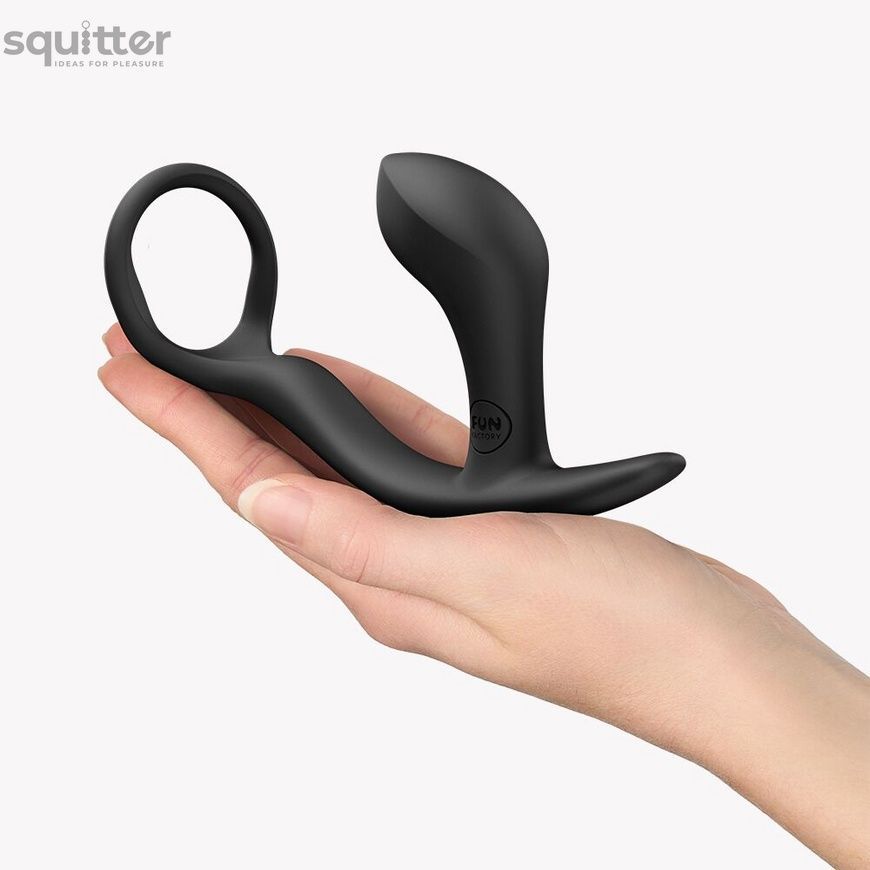 Анальна пробка з ерекційним кільцем Fun Factory BOOTIE RING Black SX3309 - онлайн-сексшоп Сквітер