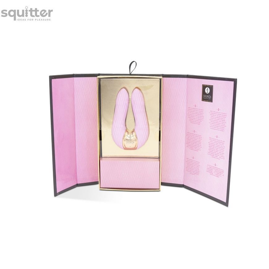 Вибратор для клитора Shunga Aiko Light Pink, гибкие кончики SO6901 - онлайн-сексшоп Сквитер