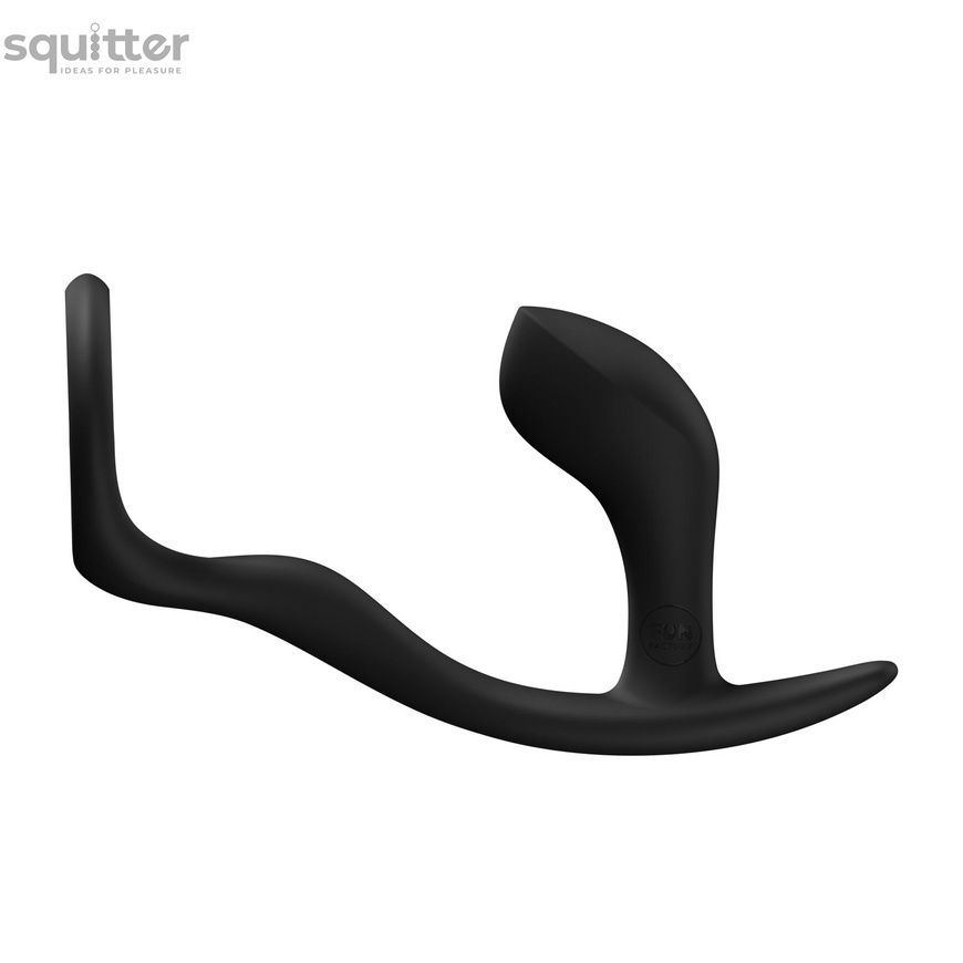 Анальна пробка з ерекційним кільцем Fun Factory BOOTIE RING Black SX3309 - онлайн-сексшоп Сквітер