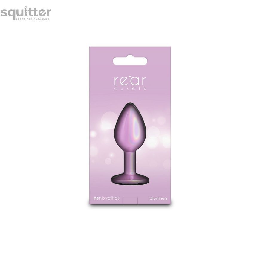 Анальна пробка NS Novelties Rear Assets - Iridescent Pink - Small - Pink SX4380 - онлайн-сексшоп Сквітер
