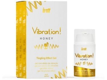 Рідкий вібратор Intt Vibration Honey (15 мл), густий гель, дуже смачний, діє до 30 хвилин SX0580 - онлайн-сексшоп Сквітер