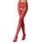 Сітчасті колготки з відкритим доступом Passion S015 One Size, Red, імітація панчіх і трусиків PSS015R - онлайн-сексшоп Сквітер