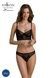 Комплект Passion DROSERA SET black, XXL/XXXL, сітка+мереживо, бюстьє та трусики танга SX0481,1 - інтернет-магазин інтимних товарів Squitter