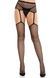 Колготки-панчохи Leg Avenue Backseam Net Stockings з поясом для панчіх, один розмір, чорні SX2761,1 - інтернет-магазин інтимних товарів Squitter