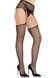 Колготки-панчохи Leg Avenue Backseam Net Stockings з поясом для панчіх, один розмір, чорні SX2761,6 - інтернет-магазин інтимних товарів Squitter