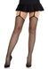 Колготки-панчохи Leg Avenue Backseam Net Stockings з поясом для панчіх, один розмір, чорні SX2761,7 - інтернет-магазин інтимних товарів Squitter