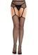 Колготки-панчохи Leg Avenue Backseam Net Stockings з поясом для панчіх, один розмір, чорні SX2761,2 - інтернет-магазин інтимних товарів Squitter