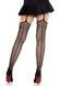 Колготки-панчохи Leg Avenue Backseam Net Stockings з поясом для панчіх, один розмір, чорні SX2761,8 - інтернет-магазин інтимних товарів Squitter