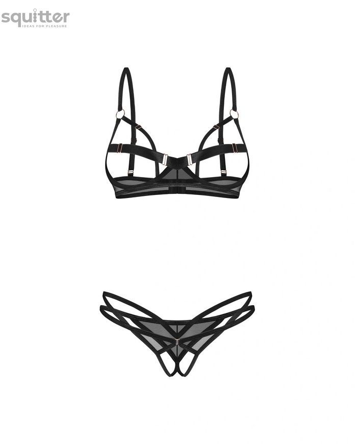 Комплект Obsessive Euridia 2-pcs crotchless set XS/S SX3583 - онлайн-сексшоп Сквітер