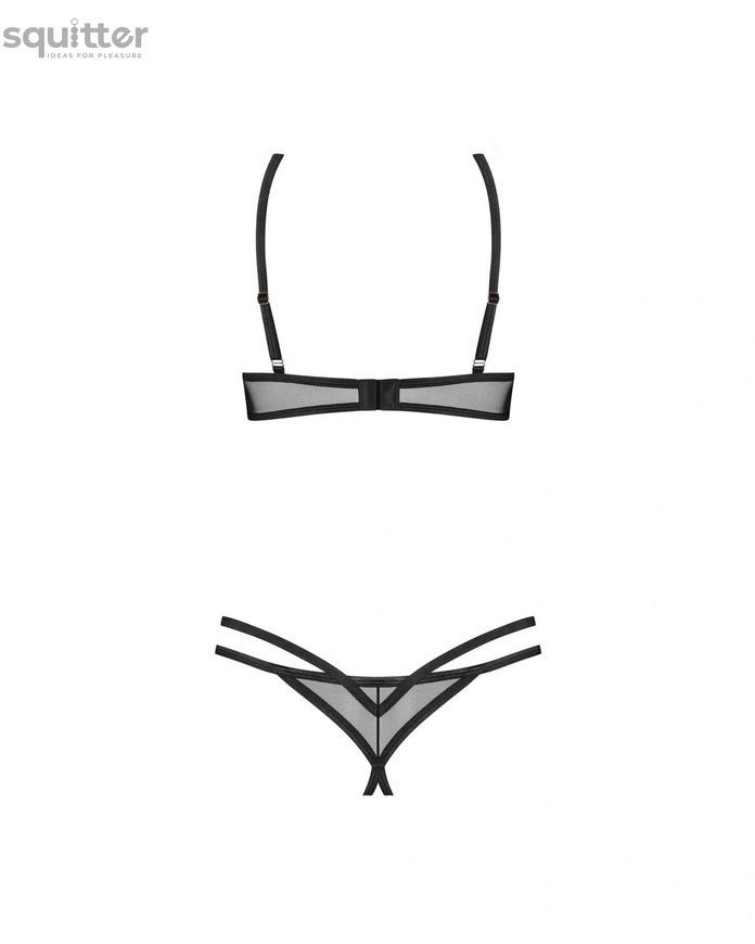 Комплект Obsessive Euridia 2-pcs crotchless set XS/S SX3583 - онлайн-сексшоп Сквітер