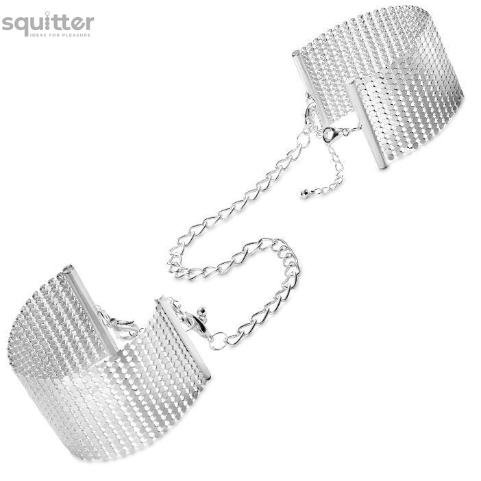 Наручники Bijoux Indiscrets Desir Metallique Handcuffs - Silver, металлические, стильные браслеты SO5920 фото