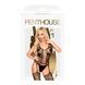 Бодистокинг с имитацией корсета и пояса для чулок Penthouse - Love Bud Black S/LSO4402,3 - интернет-магазин интимных товаров Squitter