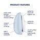 Вібратор Satisfyer Drop To Go Blue SX3835,7 - інтернет-магазин інтимних товарів Squitter