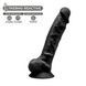 Фалоімітатор SilexD Tomas Black (MODEL 1 size 9in), двошаровий, силікон + Silexpan, діаметр 4,9см SO5024,2 - інтернет-магазин інтимних товарів Squitter