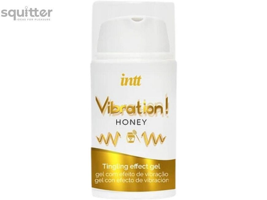 Рідкий вібратор Intt Vibration Honey (15 мл), густий гель, дуже смачний, діє до 30 хвилин SX0580 - онлайн-сексшоп Сквітер