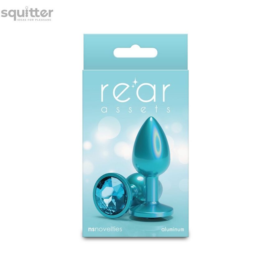 Анальна пробка NS Novelties Rear Assets - Iridescent Teal - Small - Teal SX4381 - онлайн-сексшоп Сквітер