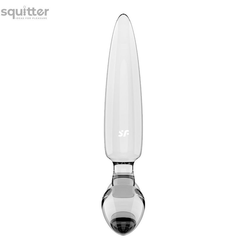 Тристоронній скляний дилдо Satisfyer Triple Crystal 1 Transparent SX3552 - онлайн-сексшоп Сквітер