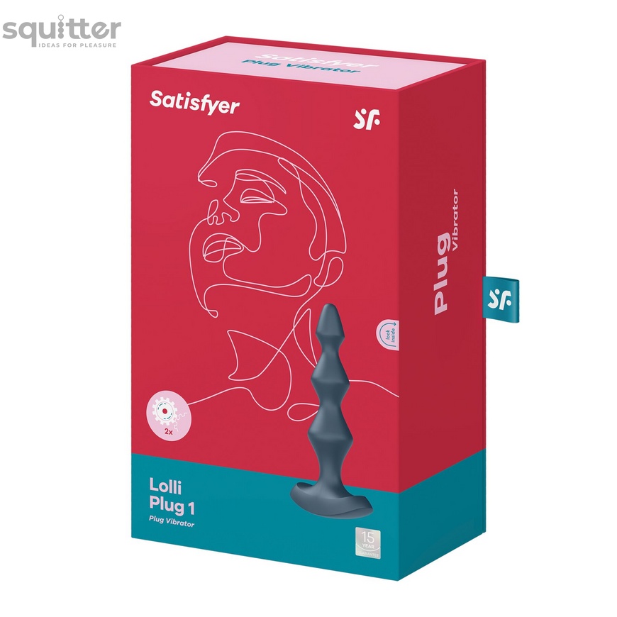 Анальный стимулятор-бусины с двумя моторами Satisfyer Lolli-Plug 1 Dark teal SO4924 фото